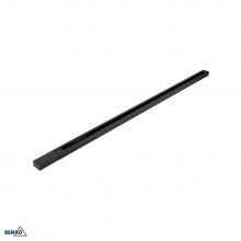TRACKLIGHT RAIL 1-PHASE 2-WIRES 1,0M BLACK SUPPLY CONNECTOR AND END CAP