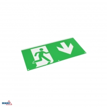 PIKTOGRAM DO OPRAWY MALER WERTYKALNY STRZAŁKA W DÓŁ PO PRAWEJ STRONIE 324 X 158 MM