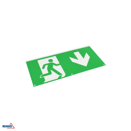 PIKTOGRAM DO OPRAWY MALER WERTYKALNY STRZAŁKA W DÓŁ PO PRAWEJ STRONIE 324 X 158 MM