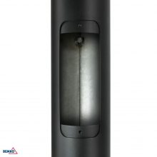 SŁUP OŚWIETLENIOWY SKŁADANY 3M 160X160MM FI60MM CZARNY