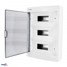 ROZDZIELNICA NATYNKOWA IP40 ZACISKI 36N+36PE 3x12P POJ. DRZWI