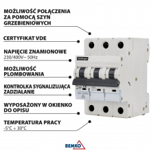 WYŁĄCZNIK NADPRĄDOWY 6KA 3P B 63A VDE SCHELINGER