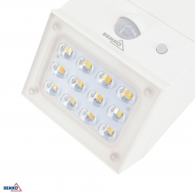 NAŚWIETLACZ SOLARNY LED RUBIC 2,5W 300LM 3000/4000/6000K IP65 BIAŁA CZ. PIR