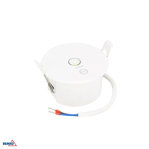 EMERGENCY LUMINAIRE TOLER 2 ROUND 1W OPEN SPACE OPTIC IP54 AUTOTEST 3H