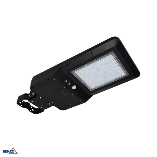 SOLAR LED LUMINAIRE SOLGER 40W 4800LM 4000K IP65 BLACK PIR