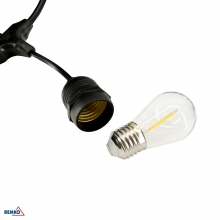 SOLARE LED-GARTENLICHTERKETTE SOLBEE 3W 3000K 10STK. 10M IP65 SCHWARZ