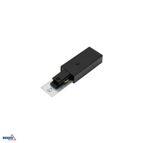 AS2 TRACKLIGHT SUPPLY CONNECTOR 1-PHASE 2-WIRES BLACK