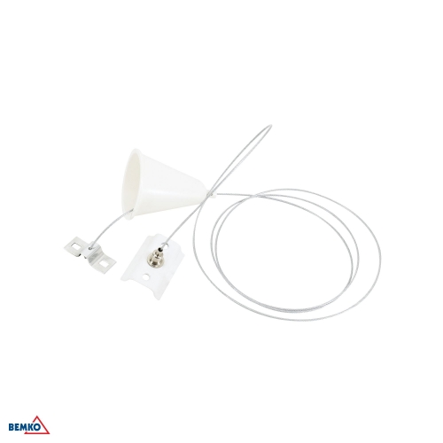 AS2 TRACKLIGHT HANGING WIRE 1-PHASE 2-WIRES 1,5M WHITE