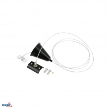 AS2 TRACKLIGHT HANGING WIRE 1-PHASE 2-WIRES 1,5M BLACK