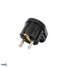 ANGLE PLUG UNISCHUKO 16A BLACK