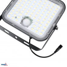 SOLAR-LED-FLUTER SOLPAR 30W 4800LM 3000/4000K IP65 SCHWARZ PIR-SENSOR