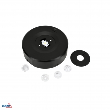 EMERGENCY LUMINAIRE SKALER 2 ROUND 3W LENS SET IP20 AUTOTEST 3H BLACK