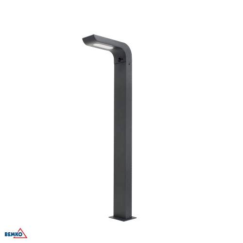 HYBRYDOWY SŁUPEK OGRODOWY LED SOLVEO 7W 600LM 3000K/4000K/6500K 80CM IP65 DARK GREY CZ.PIR