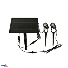 SOLARE SPOTLEUCHTEN SOLSPOT 2W 3000K 2STK. 2M IP65 SCHWARZ