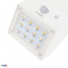 SOLAR-LED-FLUTER RUBIC 2,5W 300LM 3000/4000/6000K IP65 WEISS PIR-SENSOR