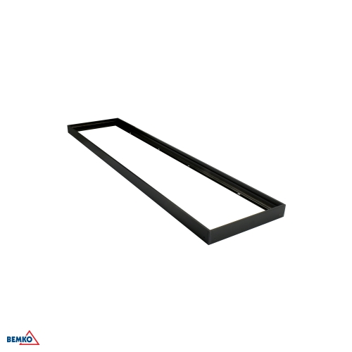 MONTAGERAHMEN FÜR LED-PANEL 30x120 SCHWARZ ECO