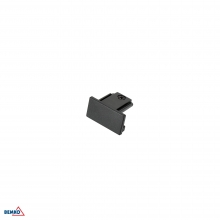 AS2 TRACKLIGHT END CAP 1-PHASE 2-WIRES BLACK