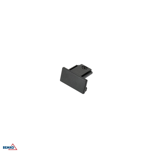 AS2 TRACKLIGHT END CAP 1-PHASE 2-WIRES BLACK
