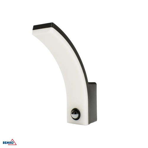 LED WALL LAMP VALUX 12/16/20W 2700/3000/4000/5000/6500K 1300LM-2100LM IP65 BLACK PIR SENSOR