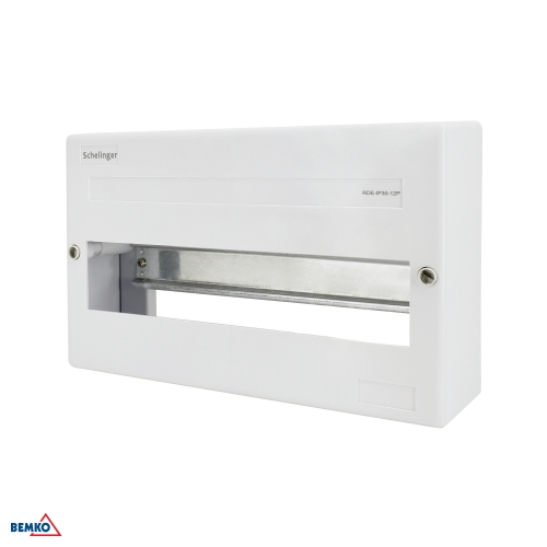 SURFACE-MOUNTED DISTRIBUTION BOARD IP30 WITHOUT TERMINAL BLOCK AND DOOR 1x12P