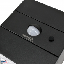 NAŚWIETLACZ SOLARNY LED RUBIC 2,5W 300LM 3000/4000/6000K IP65 CZARNA CZ. PIR