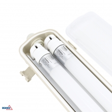 HERMETISCHE LEUCHTE AKWAR 2X18W 4000K 3900LM IP65 KARTON 12 STK.