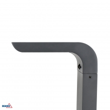 HYBRYDOWY SŁUPEK OGRODOWY LED SOLVEO 7W 600LM 3000K/4000K/6500K 80CM IP65 DARK GREY CZ.PIR