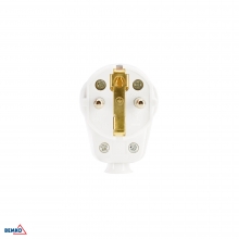 WTYCZKA KĄTOWA Z UZIEMIENIEM UNISCHUKO 16A BIAŁA