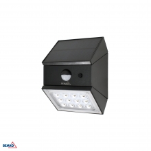 NAŚWIETLACZ SOLARNY LED RUBIC 2,5W 300LM 3000/4000/6000K IP65 CZARNA CZ. PIR