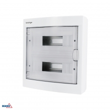 ROZDZIELNICA NATYNKOWA IP40 ZACISKI 24N+24PE 2x12P POJ. DRZWI