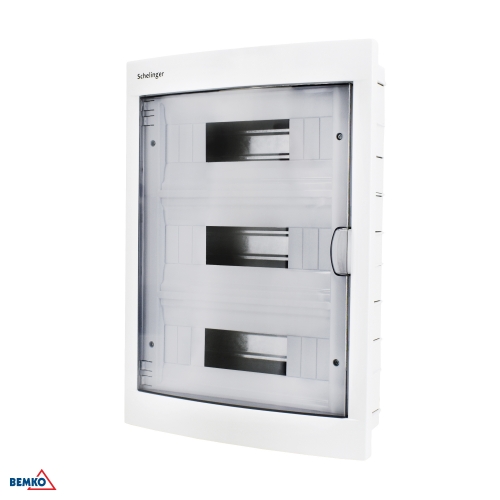 ROZDZIELNICA PODTYNKOWA IP40 ZACISKI 36N+36PE 3x12P POJ. DRZWI (A80-RDP-IP40-NPD-36P)