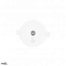 EMERGENCY LUMINAIRE TOLER 2 ROUND 1W CORRIDOR LENS IP54 AUTOTEST 3H