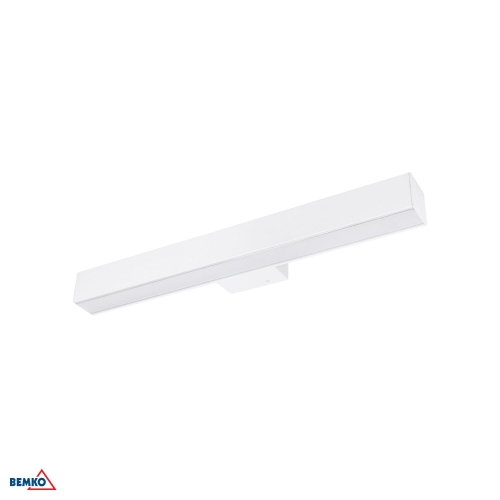KINKIET QUALIS 56CM 15W 4K BIAŁY KLOSZ PC MIKRO