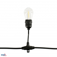 SOLARE LED-GARTENLICHTERKETTE SOLBEE 3W 3000K 10STK. 10M IP65 SCHWARZ