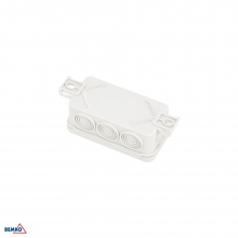 PUSZKA INSTALACYJNA NATYNKOWA 85x45x37MM IP55 8P JASNOSZARA