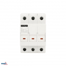 PODSTAWA BEZPIECZNIKOWA 3-POLOWA DO WKŁADEK 10x38 500V AC MAX. 32A Z KONTROLKĄ SCHELINGER