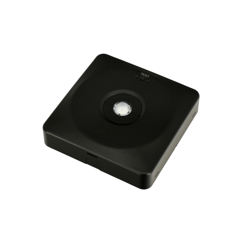 EMERGENCY LUMINAIRE SKALER 2 SQUARE 3W LENS SET IP20 AUTOTEST 3H BLACK