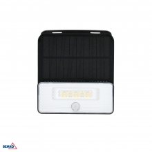 SOLAR-LED-FLUTER SOKER 8W 1000LM 3000K/4000K/6500K IP54 SCHWARZ PIR-SENSOR