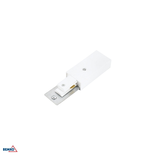 AS2 TRACKLIGHT  SUPPLY CONNECTOR 1-PHASE 2-WIRES WHITE