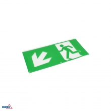 PICTOGRAM FOR MALER LUMINAIRE DIAGONAL ARROW DOWN LEFT 324 X 158 MM