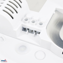 DECKENLEUCHTE TAZAN MIT PRÄSENZSENSOR 2x40W E27 IP44 GLAS+PC