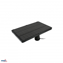 HYBRID LED STREET LUMINAIRE 40W 6600LM IP65 BLACK PIR SENSOR