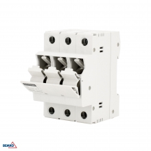 PODSTAWA BEZPIECZNIKOWA 3-POLOWA DO WKŁADEK 10x38 500V AC MAX. 32A Z KONTROLKĄ SCHELINGER