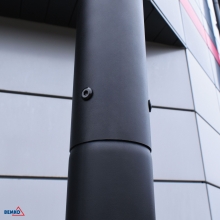SŁUP OŚWIETLENIOWY SKŁADANY 3M 160X160MM FI60MM CZARNY