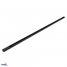 TRACKLIGHT RAIL 1-PHASE 2-WIRES 2,0M BLACK SUPPLY CONNECTOR AND END CAP