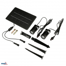 SOLARE SPOTLEUCHTEN SOLSPOT 2W 3000K 2STK. 2M IP65 SCHWARZ