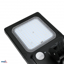 HYBRID LED STREET LUMINAIRE 40W 6600LM IP65 BLACK PIR SENSOR