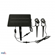 SOLARE SPOTLEUCHTEN SOLSPOT 2W 3000K 2STK. 2M IP65 SCHWARZ