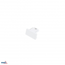 AS2 TRACKLIGHT END CAP 1-PHASE 2-WIRES WHITE