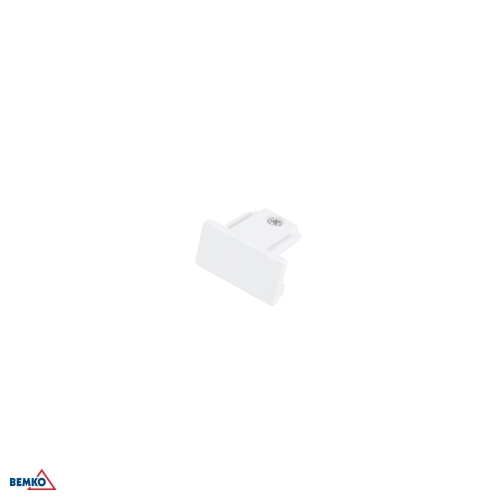 AS2 TRACKLIGHT END CAP 1-PHASE 2-WIRES WHITE